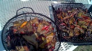 How I smoke, dry, and crush hot peppers for my mix
