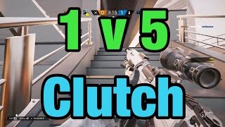 1v5 Clutch w/ Buck's DMR - Rainbow Six Siege