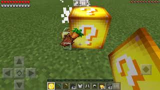 Terraria Eye Of Cthulhu vs Gold Lucky Block in Minecraft PE