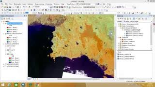 การต่อภาพถ่ายดาวเทียม LANDSAT8 ในโปรแกรม Arcmap  (How to mosaic Landsat 8 imagery in Arcmap)
