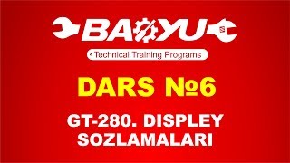 ?DARS №6★BAOYU GT-280: TIKUV MASHINASINING DISPLEY SOZLAMALARI BATAFSIL JARAYON★DISPLEY NASTROYKA