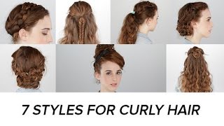 7 Easy Hairstyles For Curly Hair | Beauty Junkie