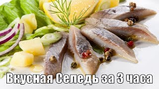 Вкусная Сельдь за три часа под пресервы