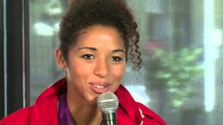 Desiree Scott, Olympic soccer bronze medallist in the News Café
