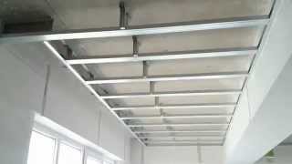 потолок из гипсокартона с нишей для штор. Drywall ceiling.