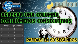 ¿Cómo agregar una columna con números consecutivos a un dataframe en Pandas? | Shorts