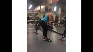Dumbbell Stiff Leg Deadlift (Toes Elevated)