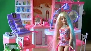 Сериал кукла Барби, красим волосы Барби с помощью набора Barbie Color Chalk Hair