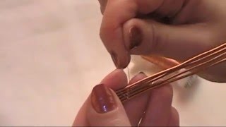 Wire Wrap Tutorial /1 Плетение браслета Мастер-класс Урок № 1