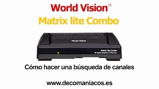 World Vision Matrix Lite Combo - Cómo hacer una búsqueda de canales