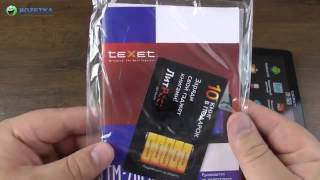 Распаковка Texet TM 7026