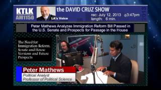 Peter Mathews Analyzes Immigration Reform Bill Passed in US Senate and Prospects of Passage in House