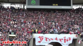 цска vs Спартак 2:2, перфоманс фанатов на дерби