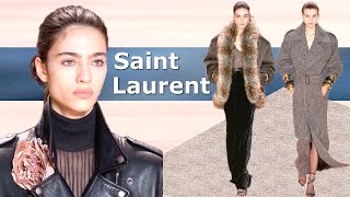 Saint Laurent мода в Париже Стильная одежда Осень 2022 Зима 2023