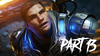 INSANE ESCAPE SCENE!! Gears of War 4 Gameplay Walkthrough Part 13 - Act 4 (GOW4 Gameplay)