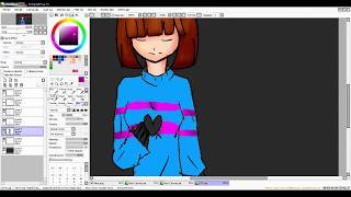 speedpaint:7 Undertale Frisk