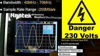 осциллограф Hantek 2c42 и розетка 230V, кто победит?