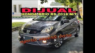 JUAL HONDA BRIO RS 2018 M/T TERAWAT NYARIS SEPERTI BARU
