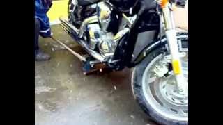 Как поднять тяжёлый мотоцикл.Подкат для Honda VTX.
