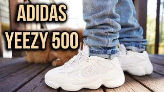ADIDAS YEEZY 500 DESERT RAT BLUSH REVIEW AND ON FOOT !!!