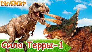 Тираннозавр против Трицератопса. Терра наелась колючек и победила Блэка. Сила Терры-1. Диномир