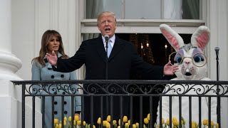 Trump joined by Easter Bunny at White House Easter egg roll