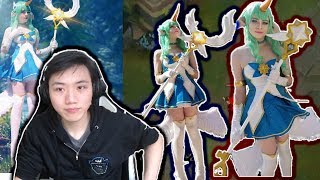 BOXBOX REACTS TO SNEAKY SORAKA COSPLAY | TYLER1 FLAMES HASHINSHIN | LOL