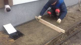 брусчатка тротуарная укладка
