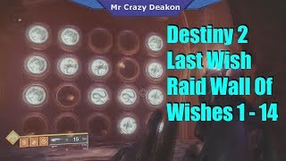 Destiny 2 Last Wish Raid Wall Of Wishes 1 - 14