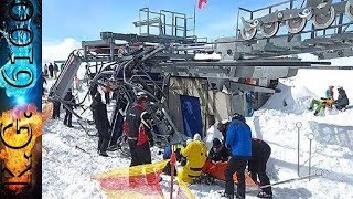 ЧП на канатной дороге в Гудаури. Грузия 16.03.2018 | | Emergency on the cable car in Gudauri