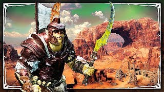 SHADOW OF WAR - UNIQUE BROWN OVERLORD OUTLAW COMMANDER IN NEMESIS DESERT