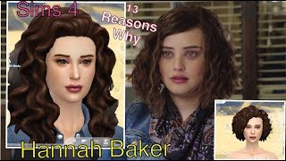 Sims 4 | Hannah Baker- 13 reasons why