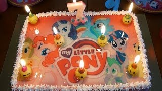 MY LITTLE PONY BIRTHDAY / ПОСМОТРИТЕ НА МОЙ СУПЕР ТОРТИК НА ДЕНЬ РОЖДЕНИЕ + ПЕСНЯ / KATYA TOYS TV