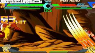 Xmen Vs Street Fighter-Sabretooth 3 connecting specials