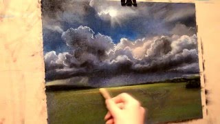 Сеанс пастельной живописи №3. Гроза.