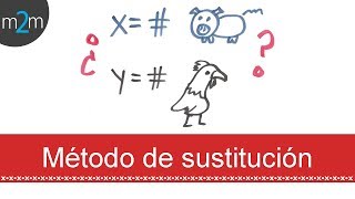 Sistemas 2x2 por método de sustitución │prob 2