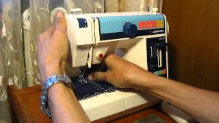 Sewing machine Швейная машина Mini Jaguar 281 test джинс