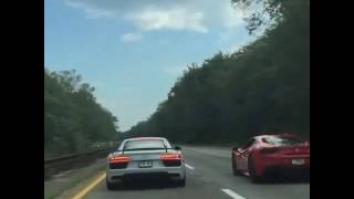 2016 Audi R8 Ferrari 488 GTB and Gallardo