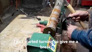 Lathe Turned Cherry Branch Billy Club
