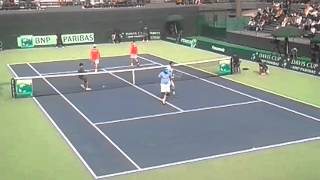 Davis Cup 2013 Day 2 Game 2 Set-1 India Leading and deuce
