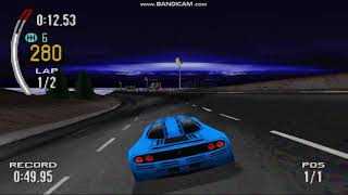 Геймплей Need for Speed II на эмуляторе ePSXe