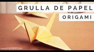 Cómo hacer grulla de papel (origami - papiroflexia)