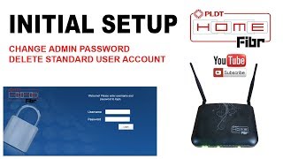 PLDT Home Fibr Initial Setup - Change Router/Modem Password