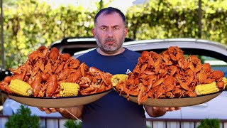 BOILED CRAYFISH. RECIPE.