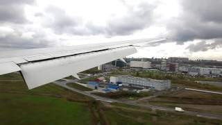 Посадка в Пулково Boeing 767-300ER Transaero