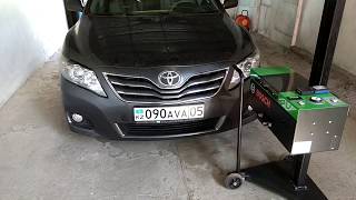 Toyota Camry 45 замена линз! полировка фар!настройка фар!Итог!