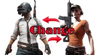 Change male to female face 2019 new trick pubg game