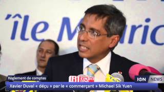 Xavier Duval « déçu » par le « commerçant » Michael Sik Yuen