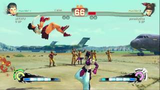 【スーパーストリートファイター４】さくらvsジュリ【対戦動画03】