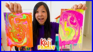 Mommy Tries Marble Art Painting Kit for Kids!!